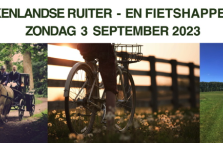 3 september 2023
Happening voor ruiters, koetsen en fietsers